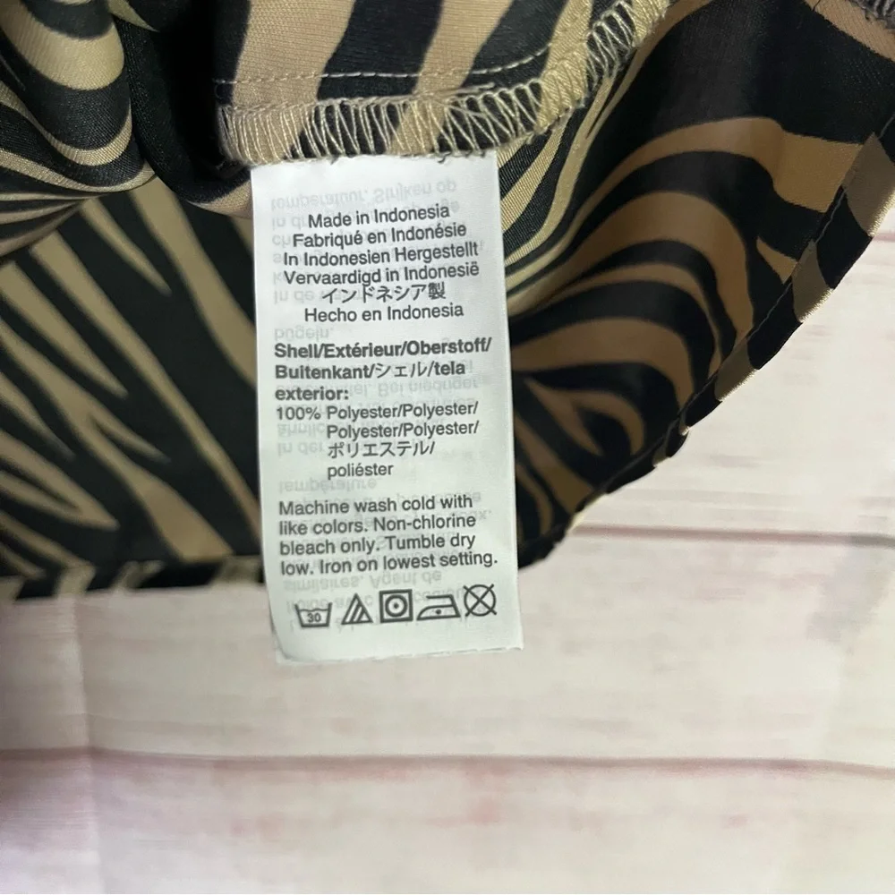 J. Crew Zebra Print‎ Camisole Top Size 8